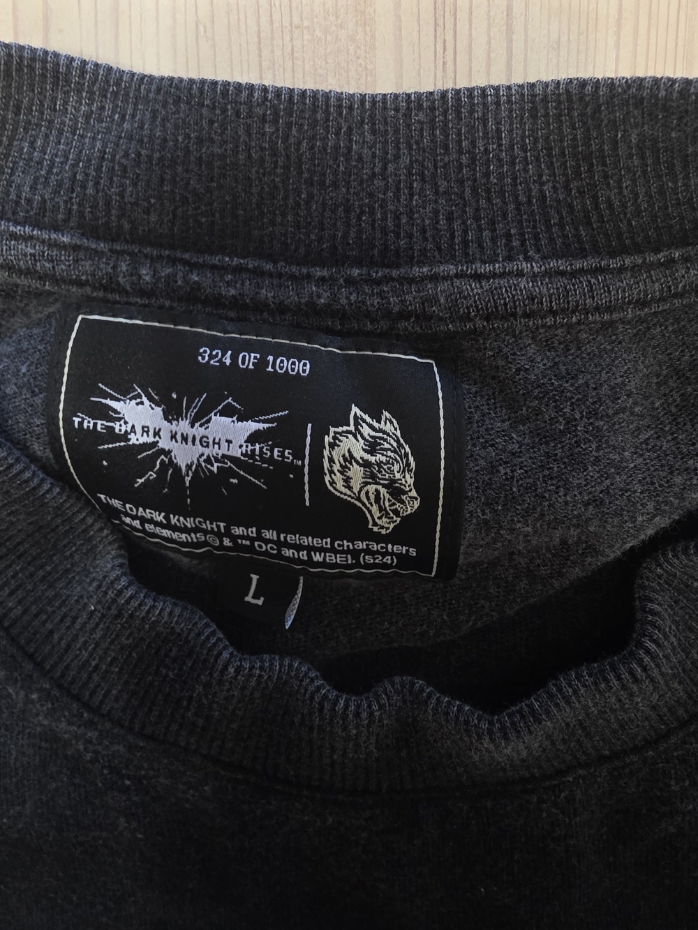 Darc Sport Dark Night Rises Born In It V2 Premium Tee Vintage Black LARGE NWT - Picture 3 of 4